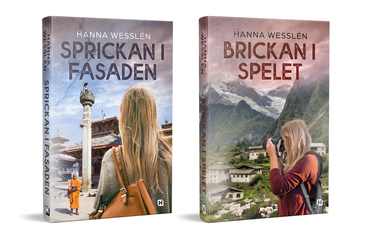 Sprickan i fasaden och Brickan i spelet (Nepalsviten del 1-2) (signerade, inkl frakt)